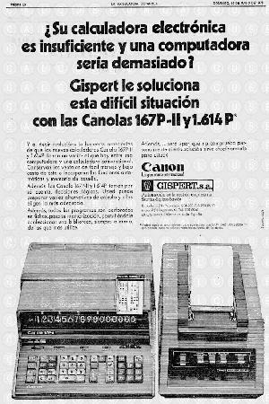 Anuncio publicado en La Vanguardia en 1973