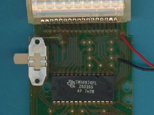 Circuitos interiores de la calculadora TI-1270